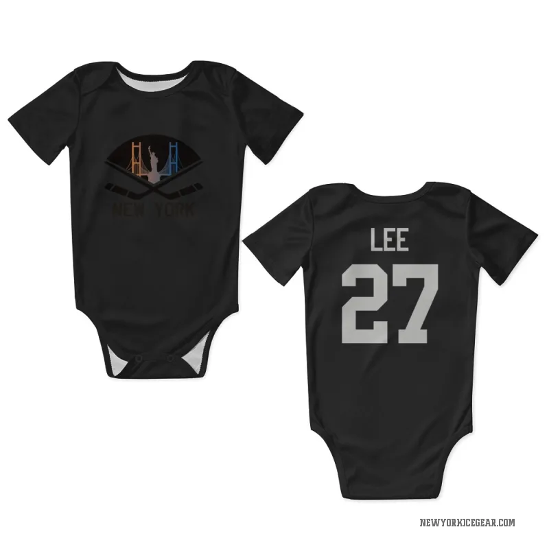 Anders Lee  Gray New York Islanders   Dark  Newborn & Infant Bodysuit
