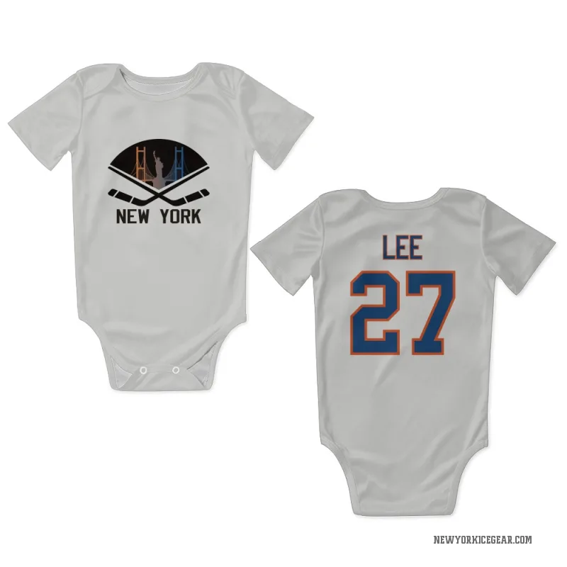 Anders Lee  White New York Islanders  Newborn & Infant Bodysuit