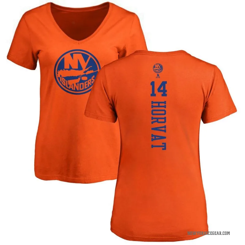 Bo Horvat Women's Orange New York Islanders One Color Backer T-Shirt -