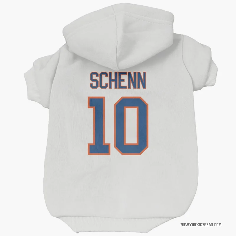 Brayden Schenn  White New York Islanders  Cat & Dog Pet Hoodie