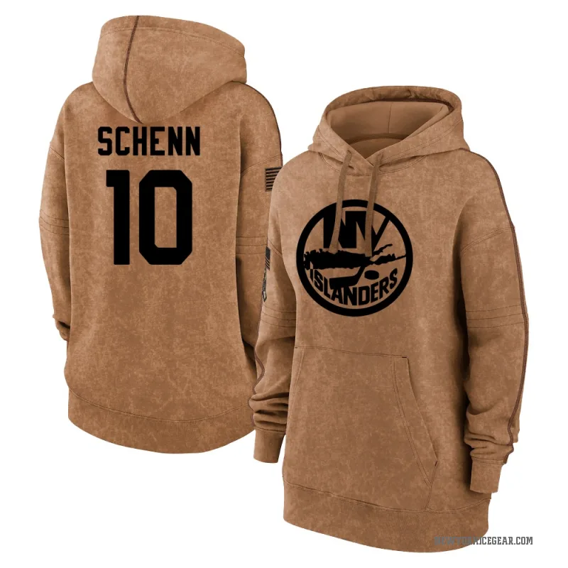 Brayden Schenn Women's Brown New York Islanders 2023 Salute to Service Pullover Hoodie