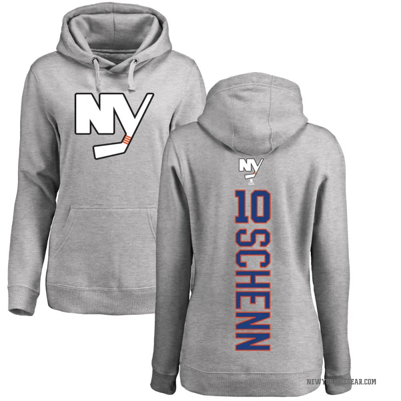 Brayden Schenn Women's New York Islanders Branded Ash Backer Pullover Hoodie