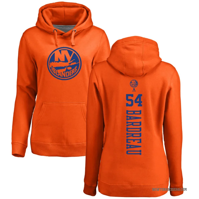 Cole Bardreau Women's Orange New York Islanders Branded One Color Backer Pullover Hoodie