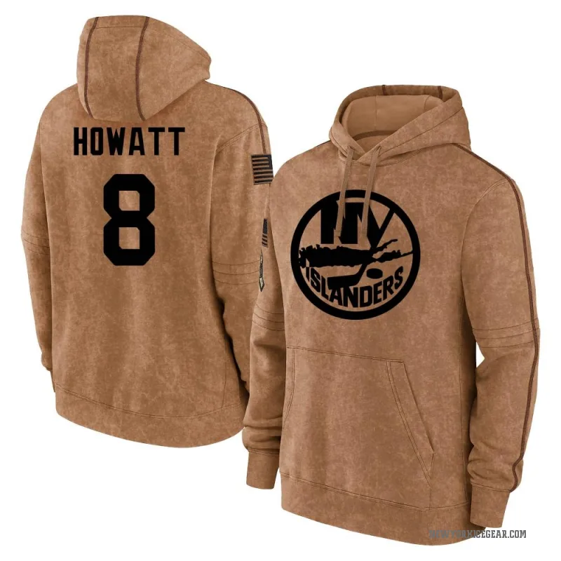 Garry Howatt Men's Brown New York Islanders 2023 Salute to Service Club Pullover Hoodie