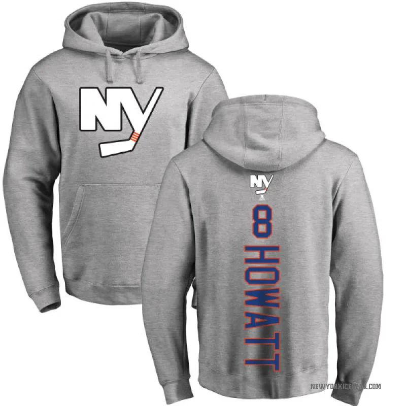 Garry Howatt Men's New York Islanders Branded Ash Backer Pullover Hoodie