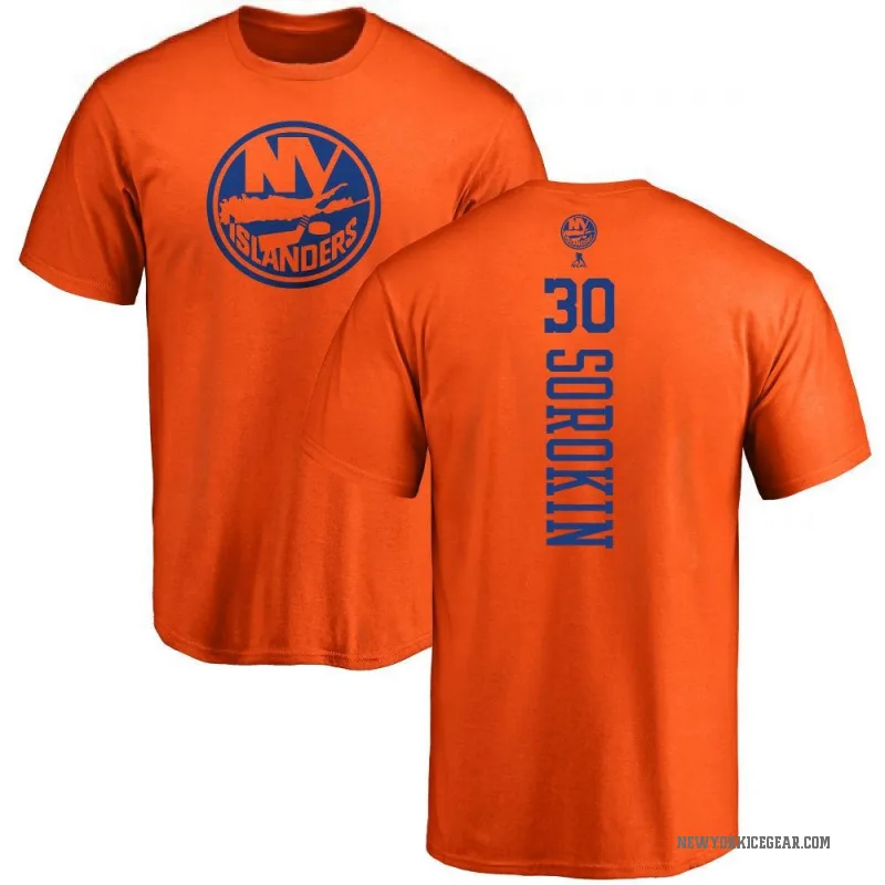 Ilya Sorokin Youth Orange New York Islanders One Color Backer T-Shirt -