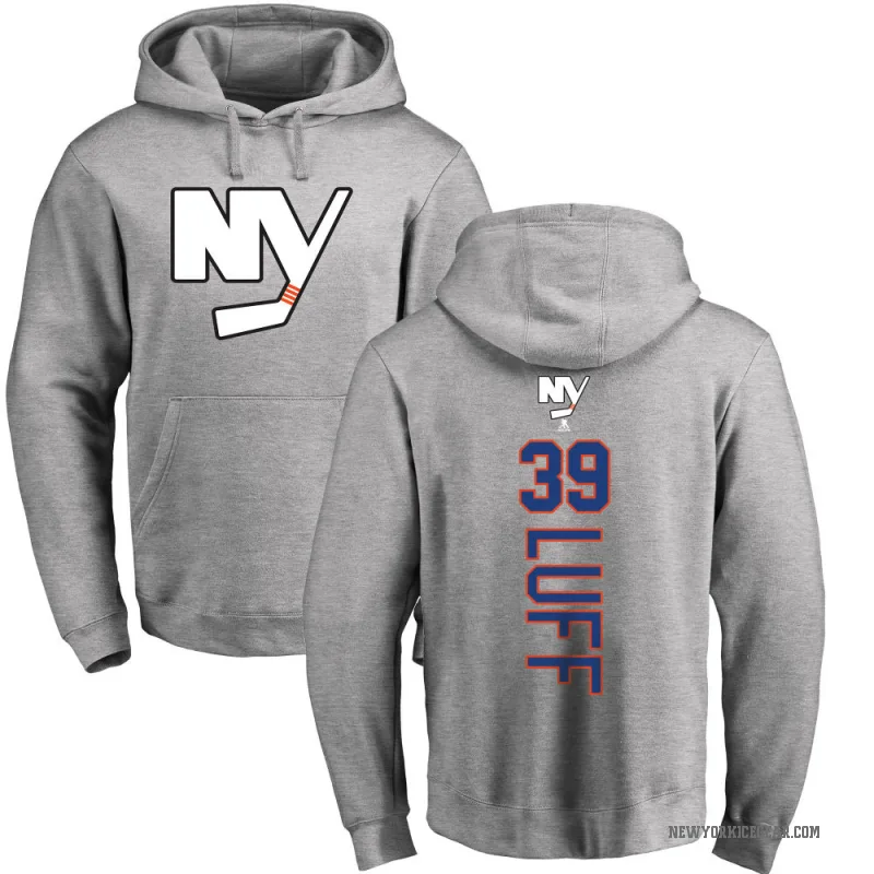 Matt Luff Men's New York Islanders Branded Ash Backer Pullover Hoodie