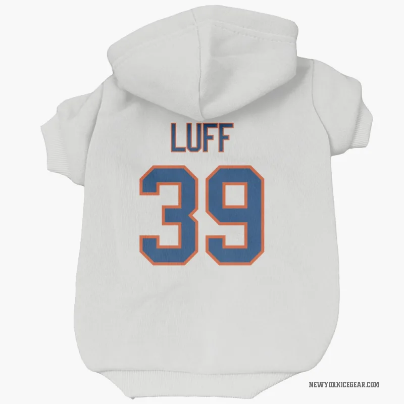 Matt Luff  White New York Islanders  Cat & Dog Pet Hoodie