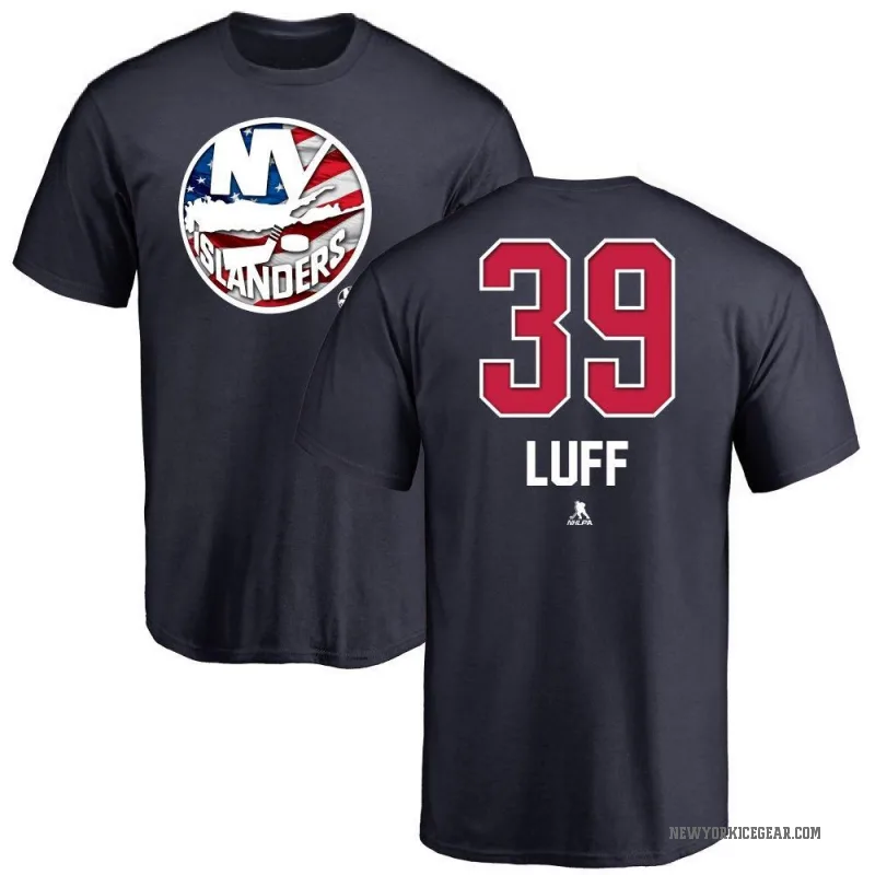 Matt Luff Youth Navy New York Islanders Name and Number Banner Wave T-Shirt -