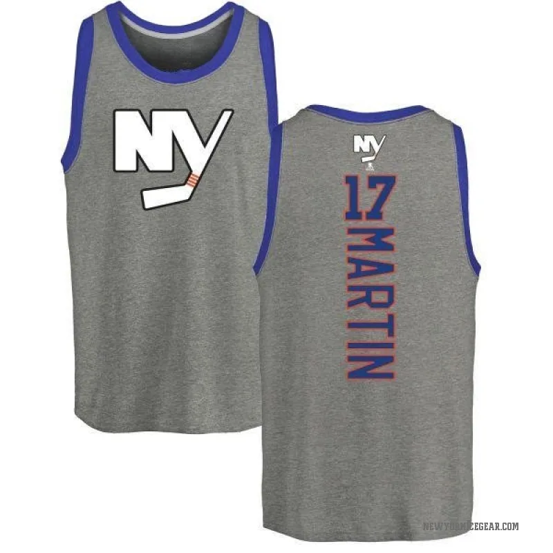 Matt Martin Men's Ash New York Islanders Backer Tank Top -