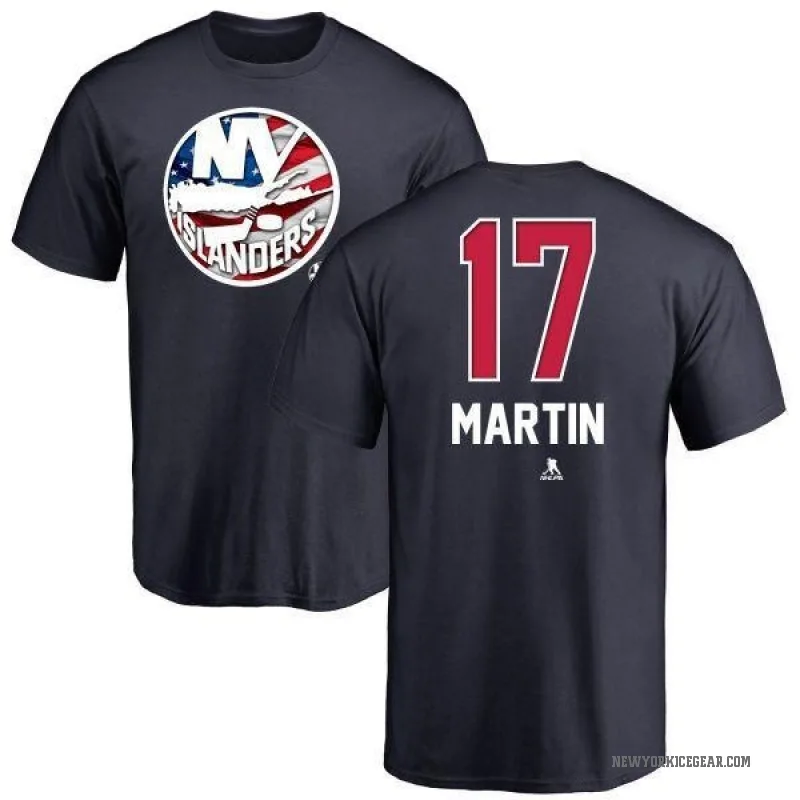 Matt Martin Men's Navy New York Islanders Name and Number Banner Wave T-Shirt -