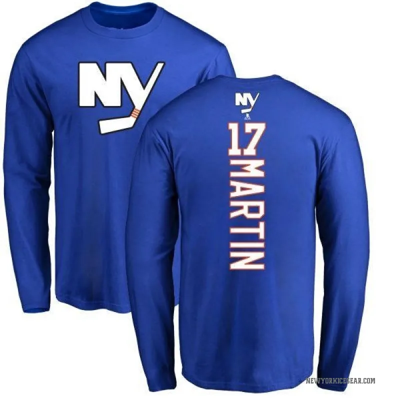 Matt Martin Men's Royal New York Islanders Backer Long Sleeve T-Shirt -