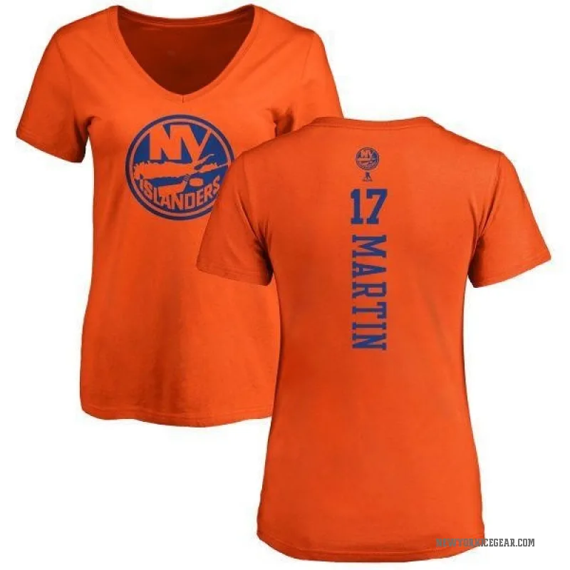 Matt Martin Women's Orange New York Islanders One Color Backer T-Shirt -