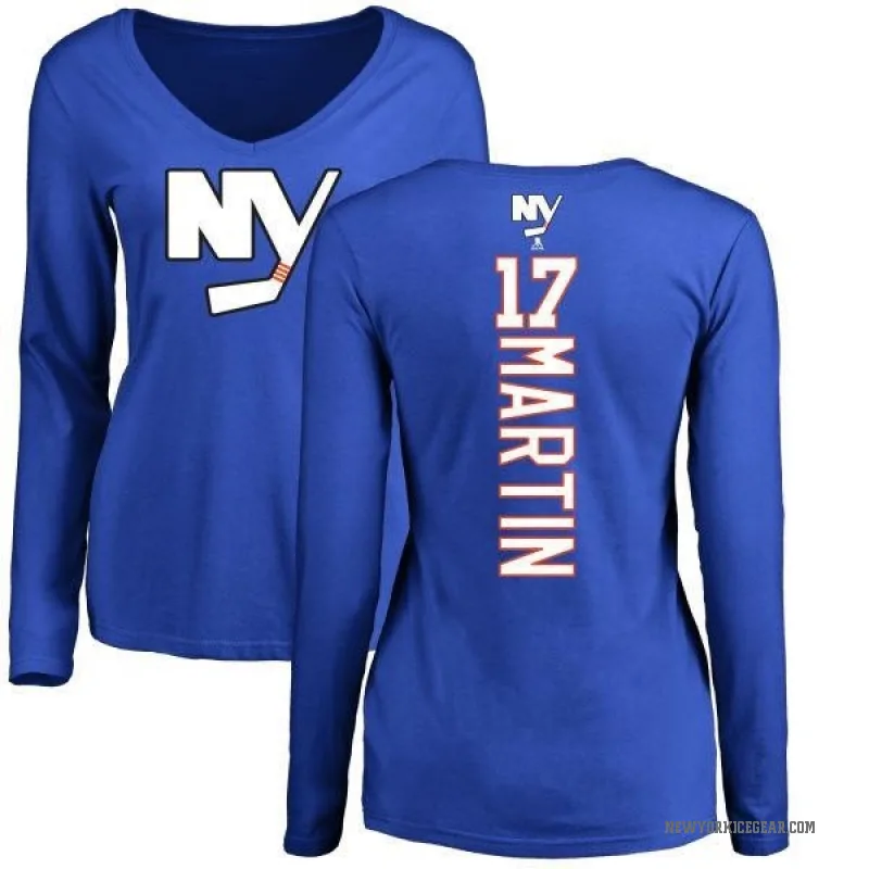 Matt Martin Women's Royal New York Islanders Backer Long Sleeve T-Shirt -