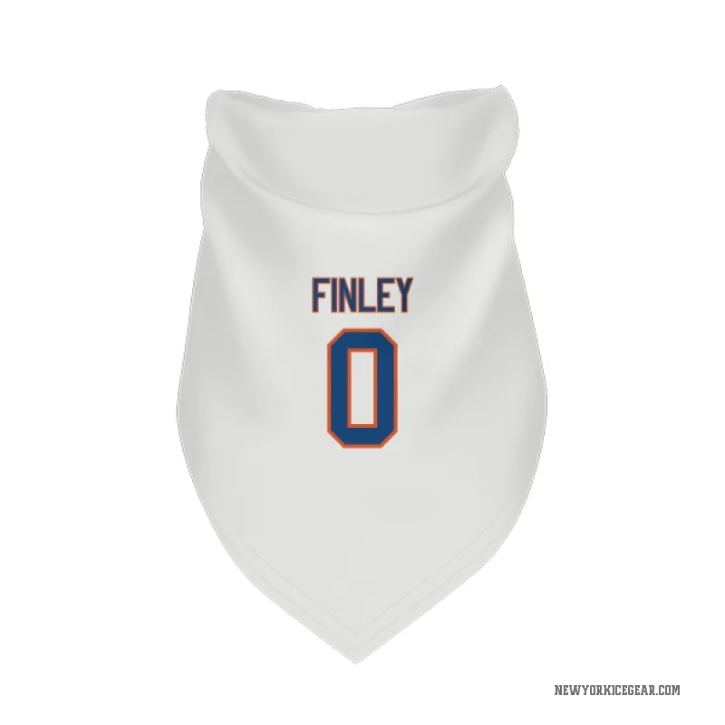 Quinn Finley  White New York Islanders  Cat & Dog Pet Bandana