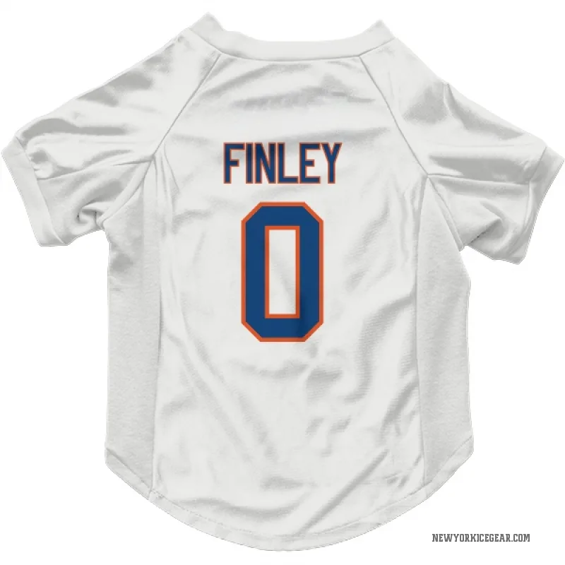 Quinn Finley  White New York Islanders  Cat & Dog Pet Jersey