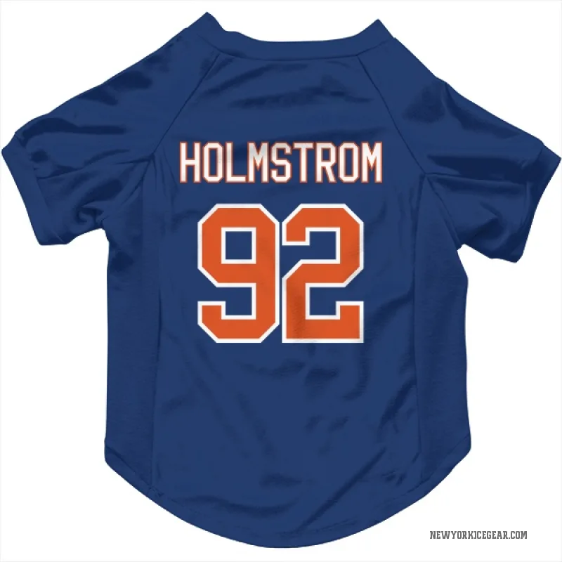 Simon Holmstrom  Blue New York Islanders  Cat & Dog Pet Jersey